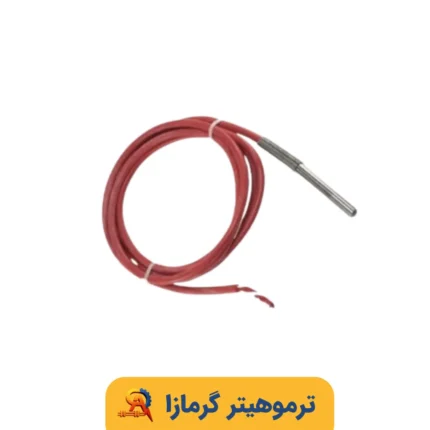 سنسور دما PT100 با کابل سیلیکونی