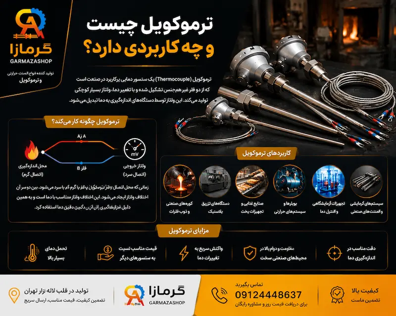 ترموکوپل چیست و چه کاربردی دارد؟