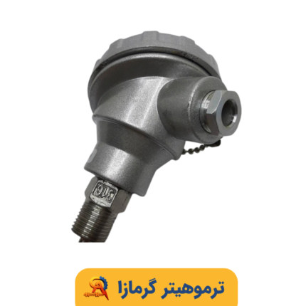 سنسور دما RTD-PT100 کلگی دار رزوه ۱/2 قلاف قطر ۶ میلیمتر طول ۱۰ سانتی متر SS316